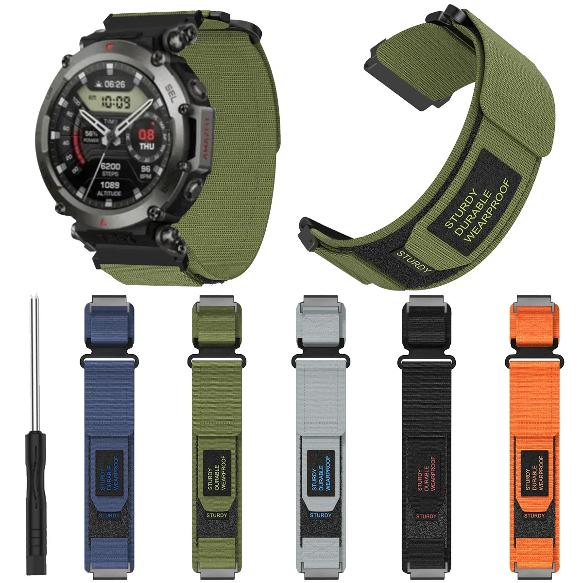 

Спортивный ремешок на открытом воздухе, нейлоновый ремешок для T-Rex, ультра сменный браслет для Huami T-Rex Ultra, быстросъемный ремешок для часов