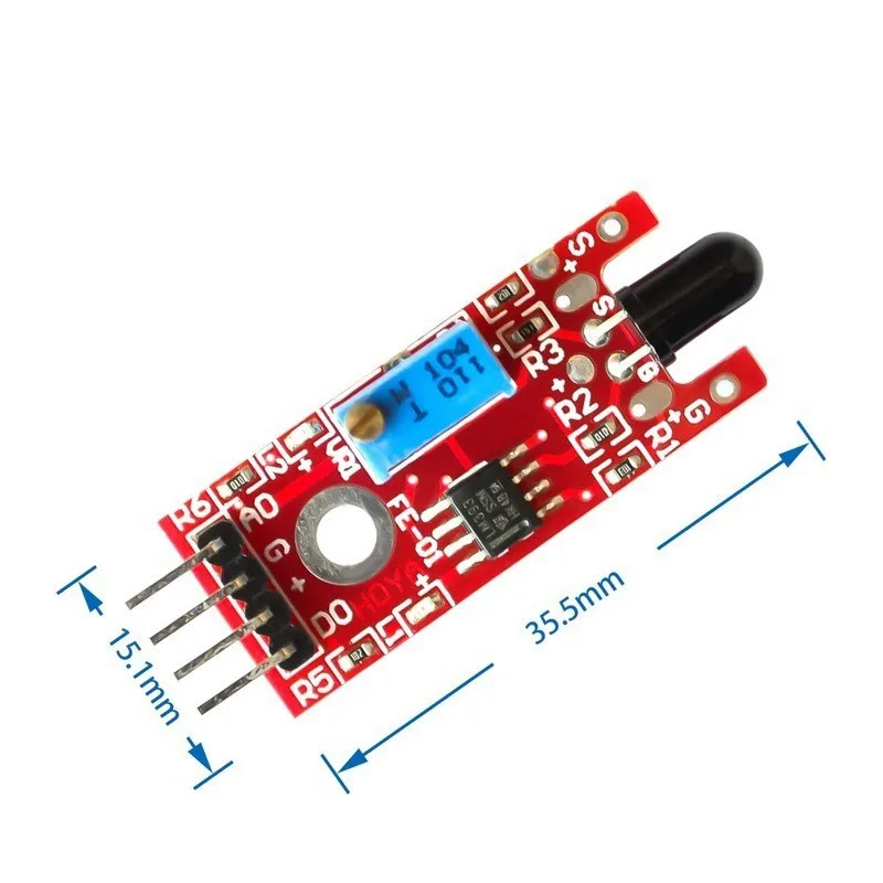 Red board, flame sensor module KY-026