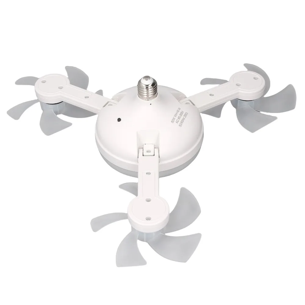 3 Color Temperature Ceiling Fan With Light E26 E27 3 Speeds Ceiling Fan Light Stepless Dimming with Remote Control Fan Light