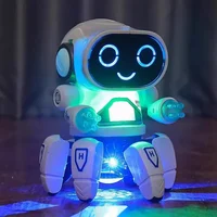 Kids Glow Music Educational Toy Electric Pet Cute LED Light Musical Dancing Robot Baby Learn To Climb Toy Children Birthday Gift 2