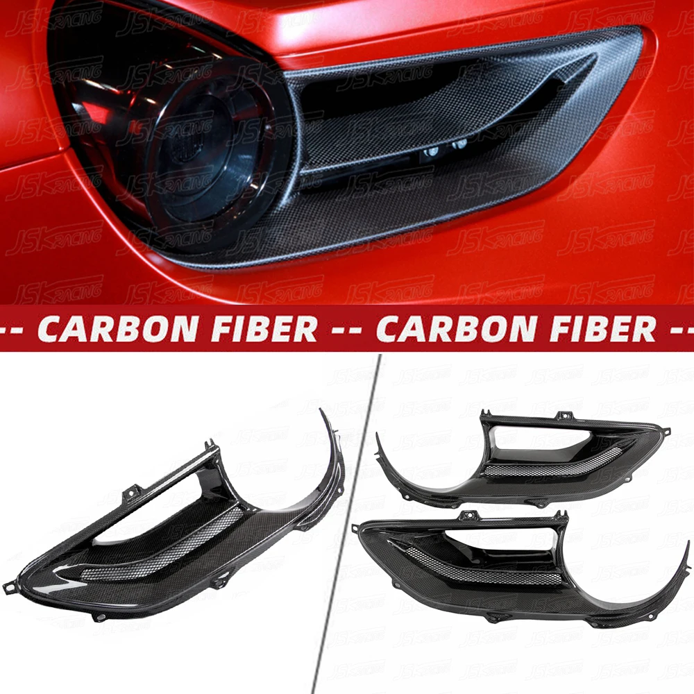 

For Ferrari 488 Gtb Gts Spider 2015-2018 C Style Dry Carbon Fiber Tail Light Cover (Plain Weave)