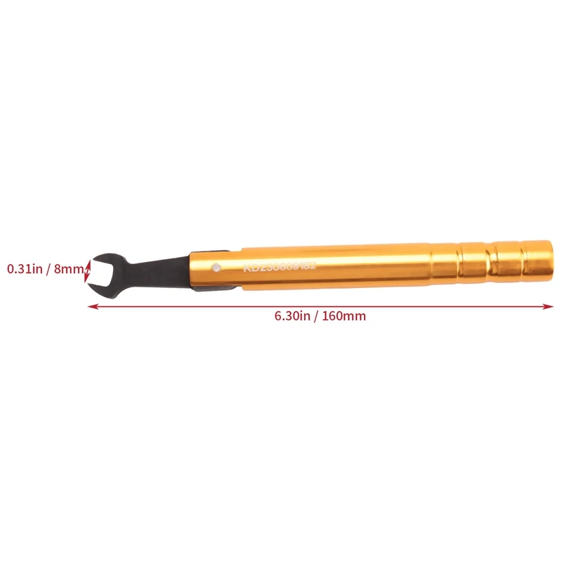 Mxita SMA Torque Wrench RF Connector Opening Electrommunication Coax Adapter Convertor Straight Goldplated Spanner