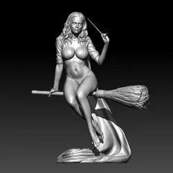 1/24 75mm Scale Resin Figure Assembly Model Kit Female Magicians Micro Miniatures Statue Unassembled and Unpainted Free Shipping