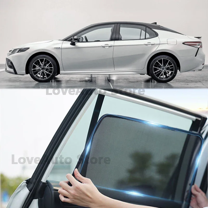 

For Toyota Camry XV70 2018 2019 2020 2021 2022 Car Magnet Sunshade Protection Back Front Rear Window Visor Protector Accessories