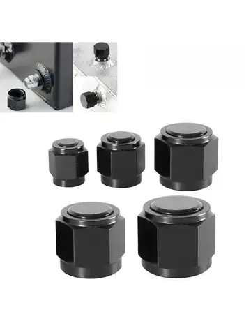 알루미늄 AN6 AN8 AN10 어댑터 암 플레어 엔드 캡 플러그 튜브 너트 6-AN 8-AN 10-AN 피팅 BL01-06/08/10