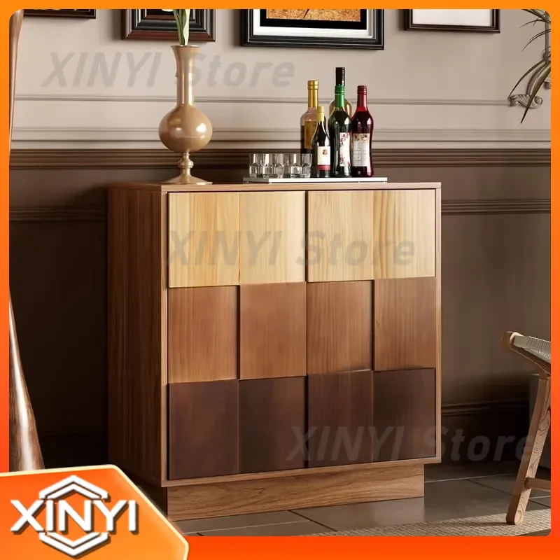 Buffet Cabinet for Dining Room Living Room Kitchen Storage Cabinet with Solid Wood Doors Adjustable Shelf 30 Inch Support