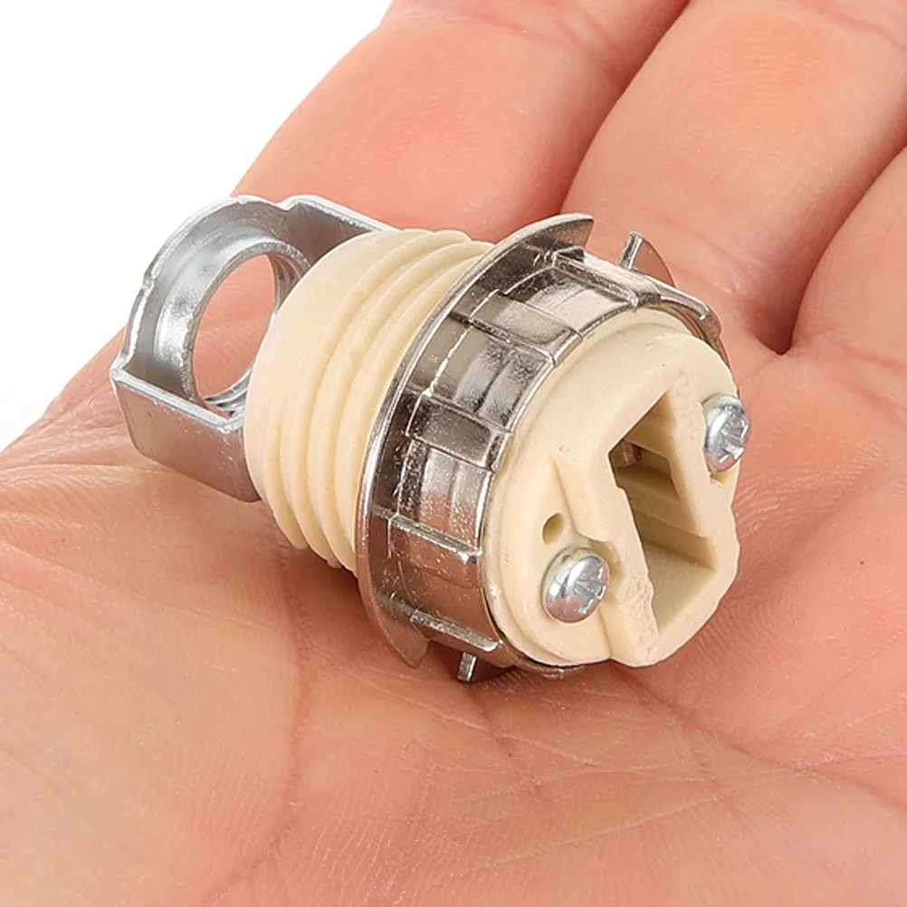 

2 Pcs Replacement G9 Ceramic Lamp Base Light Bulb Fixture Holder Screw Fitting Socket
