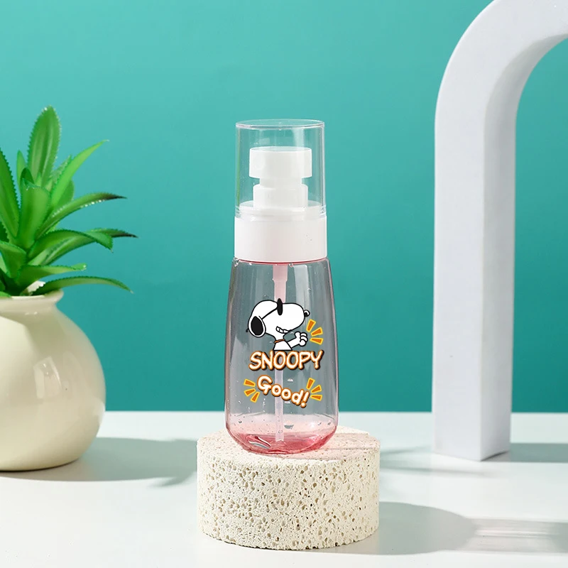 60ML Snoopys Portable Spray Bottle Girls Boys Plastic Refillable Bottles Perfume Sub-bottling Cosmetic Makeup Spray Bottle Gift view 5