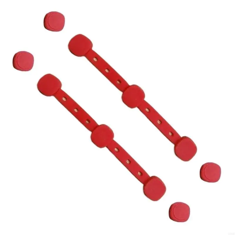 일회용 라이너를 고정하고 실수로 열리는 것을 방지하기 위해 에어프라이어에 적합한 실리콘 마그네틱 버클 2세트