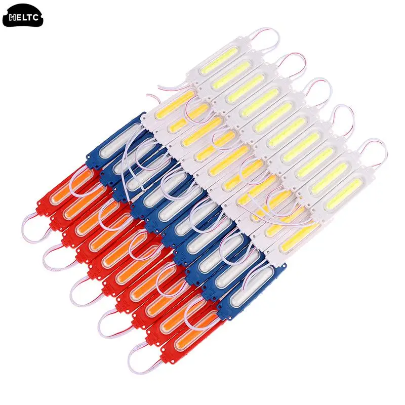 10PCS Red/White  12V LED Module Truck Side Marker Indicator Light COB Super Bright For Bus Lorry Trailer Warning Lamp Stop Light