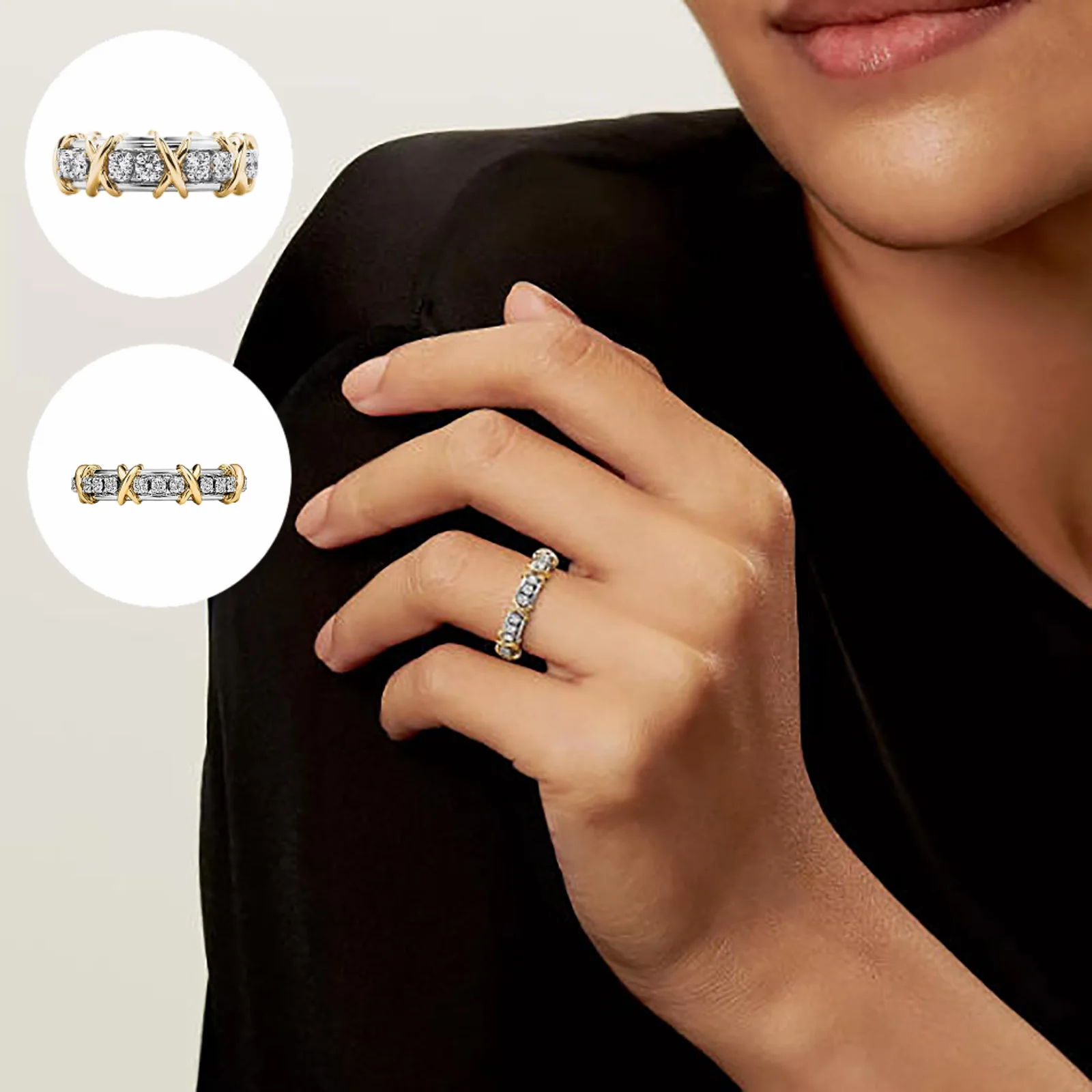 

Кольцо из стерлингового серебра 925 пробы класса люкс для женщин