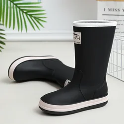 Men's Waterproof Rubber Boots Rain Boots Water Paddle Eva Boat Boots Kitchen Shoes Raincoats Raincoats Fishing Overshoes