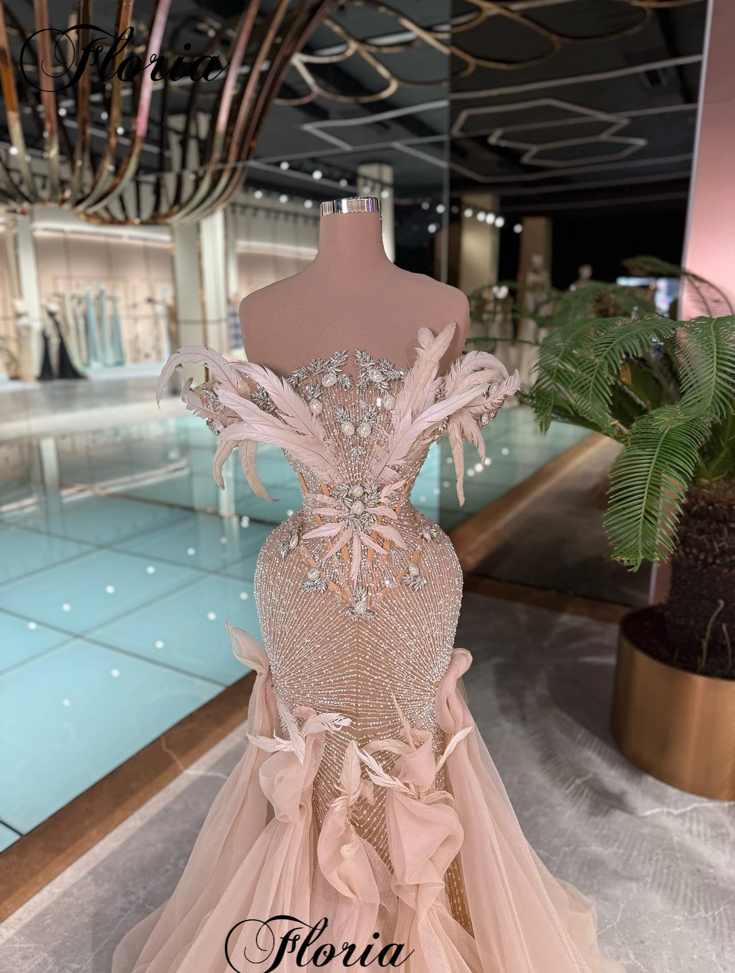 High Fashion Champagne Celebrity Dresses 2026 New Popular Evening Dresses Mermaid Haute Coutures Vestidos De Noche Customized