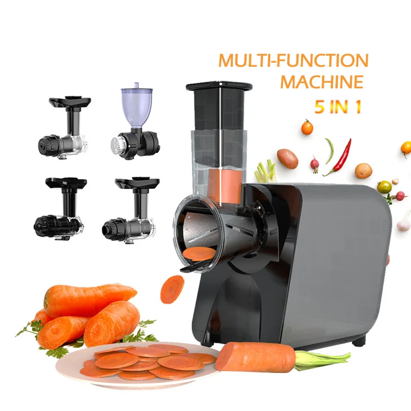 BPA Free Multi Use 5 In 1 Home Appliance Cold Press Veget Juicer Automatic Coffee Machine Blender Vegetable Chopping