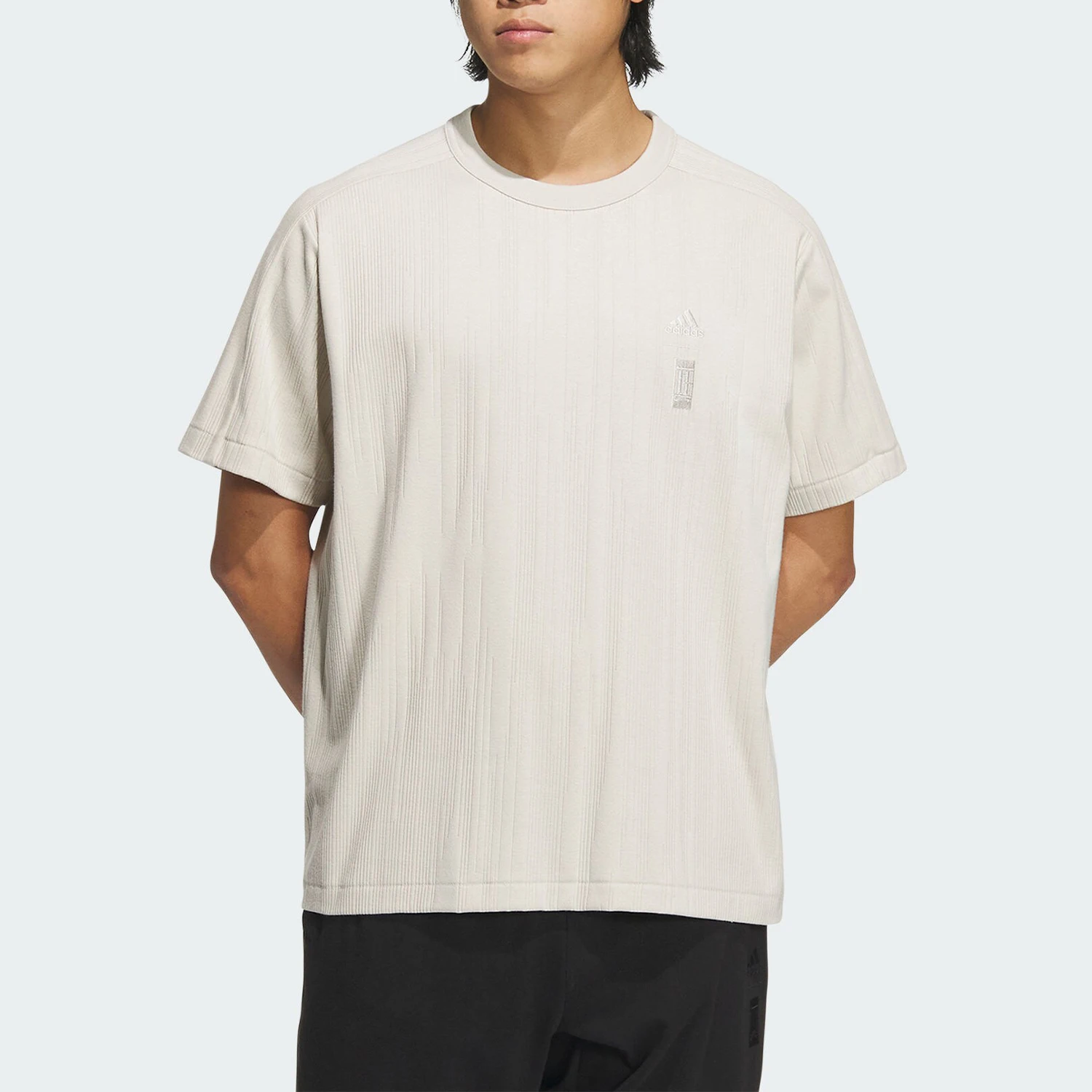

Adidas Official Authentic WJ JAQ TEE Мужская повседневная спортивная футболка с коротким рукавом IW1517