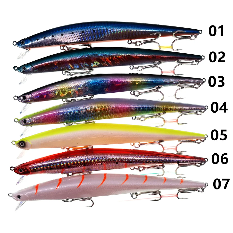 SWOLFY 175 مللي متر 30 جرام الاصطناعي Jerkbait Wobblers الضحلة المدى البحر باس إغراء سويم Pesca العائمة أسماك الصيد إغراء