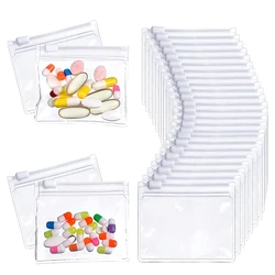 5pcs Pill Pouch Bags Zippered Pill Pouch Reusable Clear Pill Bags Self Sealing Travel Medicine Organizer Storage