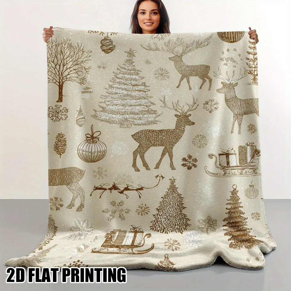 

1pc Blanket, Soft Warm All-Season Throw for Home, Office, Camping, Ideal Gift for Birthday, Anniversary, Blankets Clearance Sale