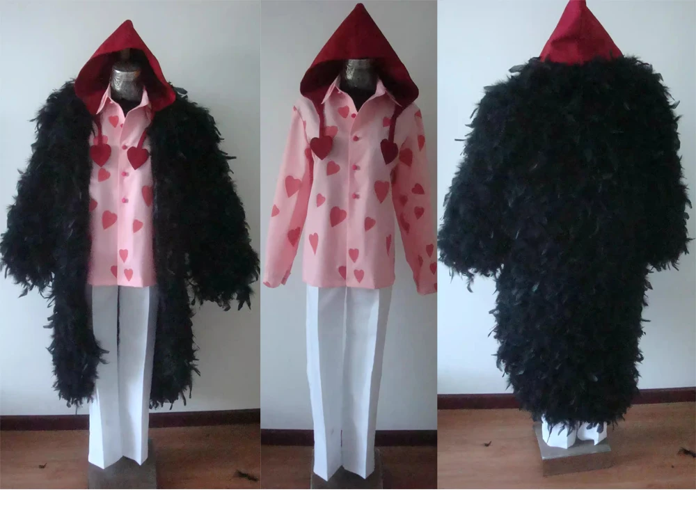 Full Set One Piece Donquixote Rosinante Corazon Cosplay Costume Any Size