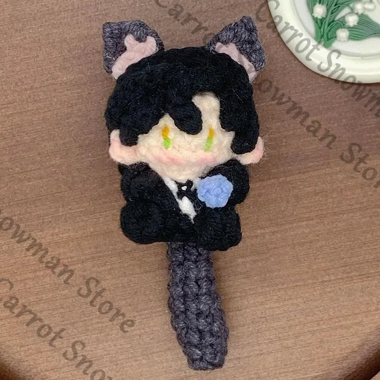 Love and Deepspace Sylus Zayne Rafayel Xavier Anime Pendant Knitting Knit Keychain Maumet Cosplay Keyring Cartoon Gift