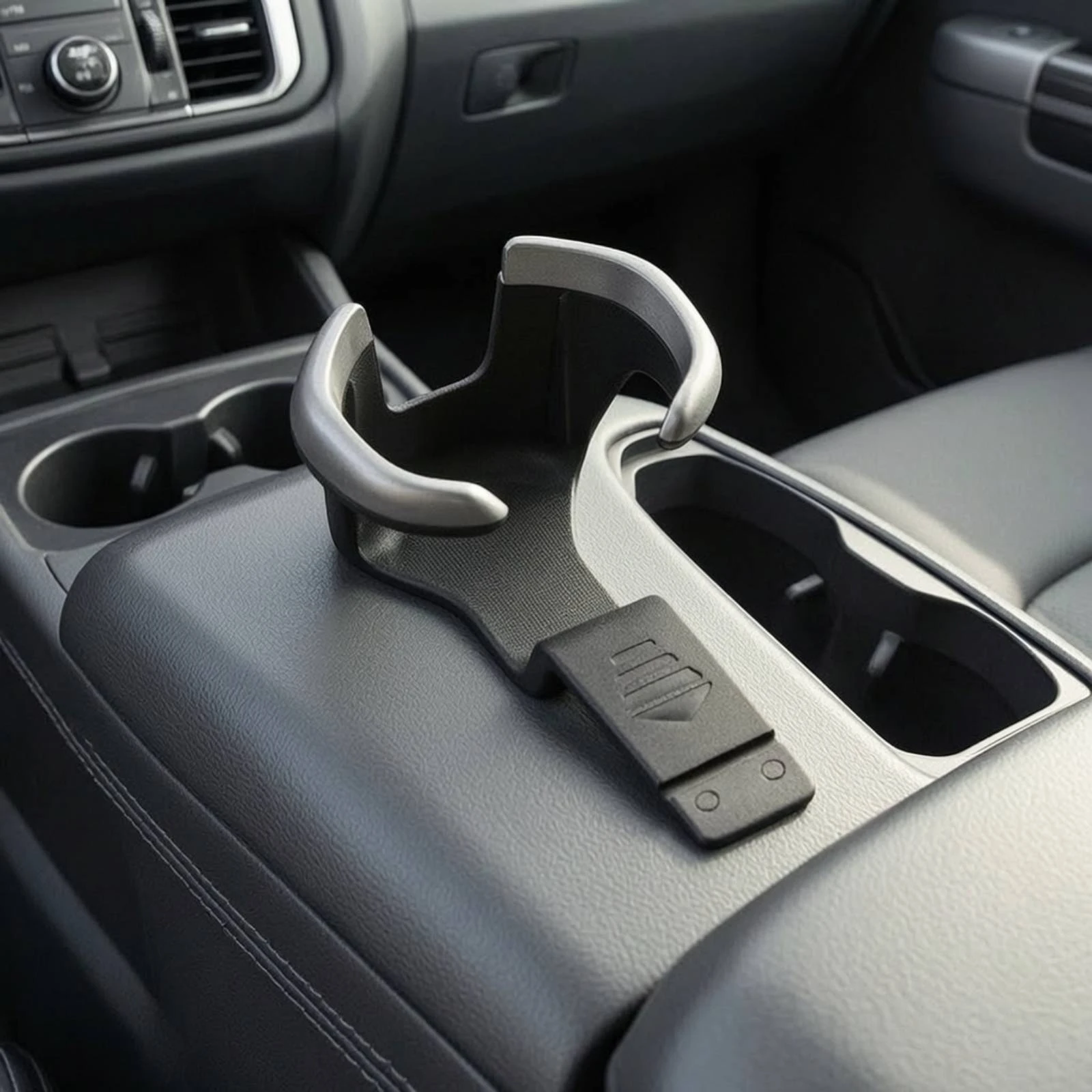 Center Console Cup Holder Insert Compact Car Cup Holder Insert Textured Reliable for Commuters, Road Trips