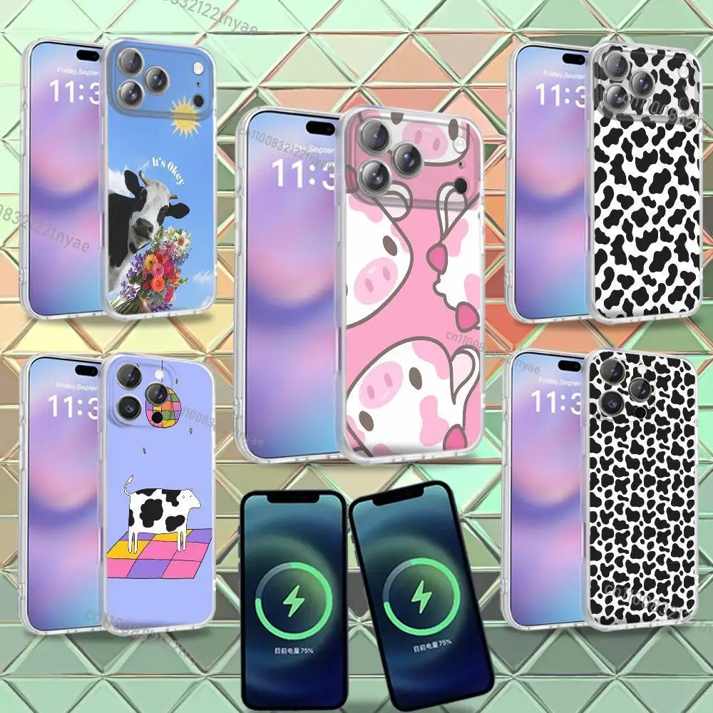 

Cute and funny cow For iPhone 17,12,11,14,13,15,16,Plus,Air,Pro,Max,E,Mini for Magsafe Magnetic Frosted Phone Case