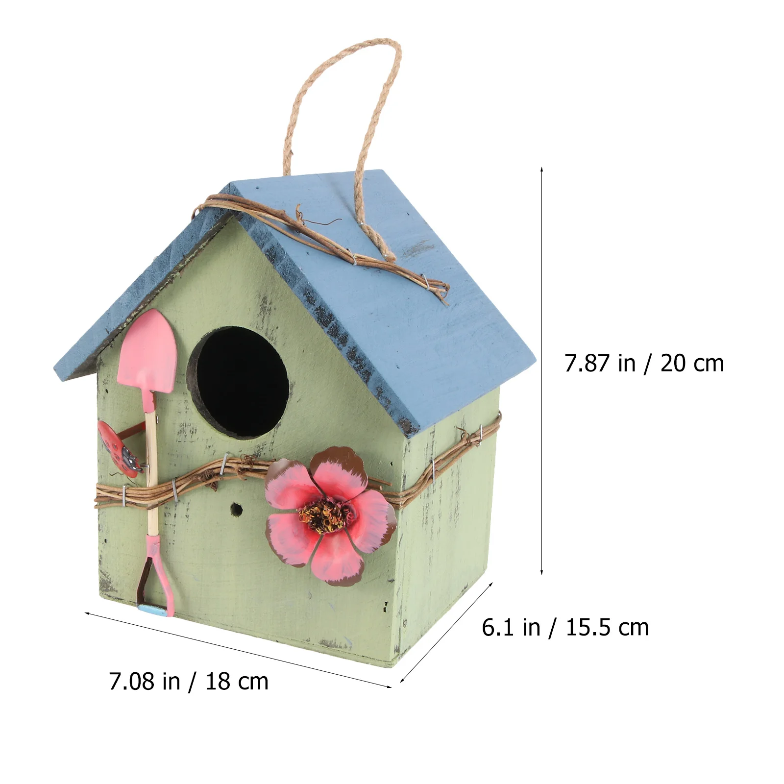 

1Pcs Natural Wooden Bird Nest Handmade Hanging Yard Decor Fine Craftsmanship Long Lasting Pet Shelter Bird Hanging