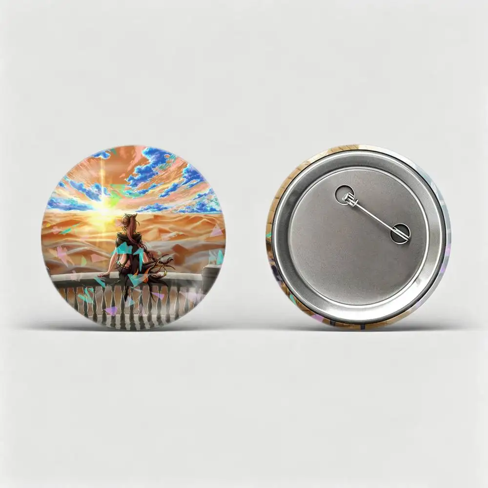 Re ZERO S-Shaula  Custom Tinplate Round Button Badge Pins Brooches