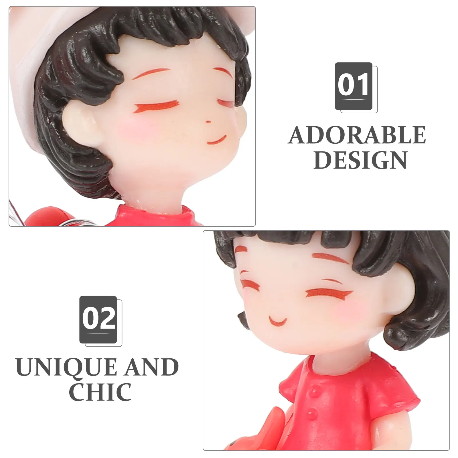 

Interior Couple Ornaments Statue Car Decoration Sweet Resin Accessories Cute Lovers