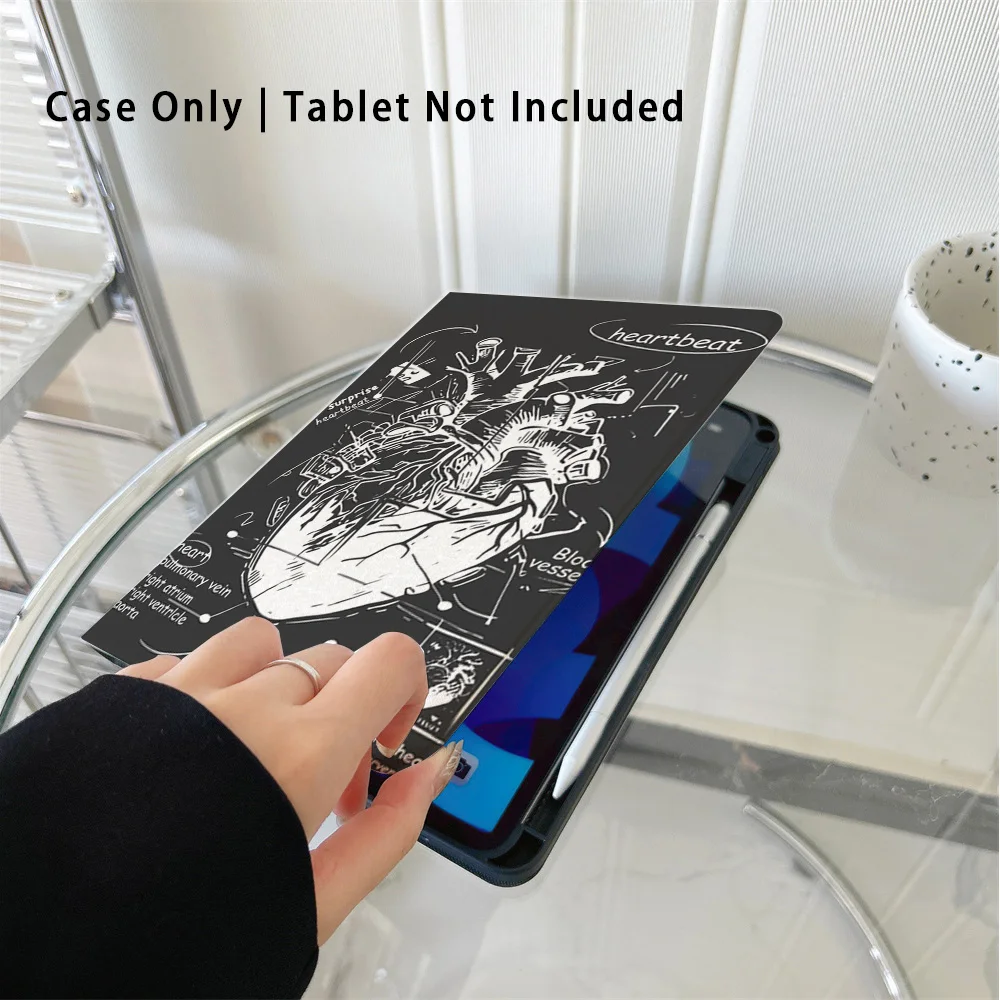 Capa inteligente compatível com iPad Air 6, Air 5,4, e compatível com iPad 10 (10,9 polegadas), 2024, air m3/a16 2025