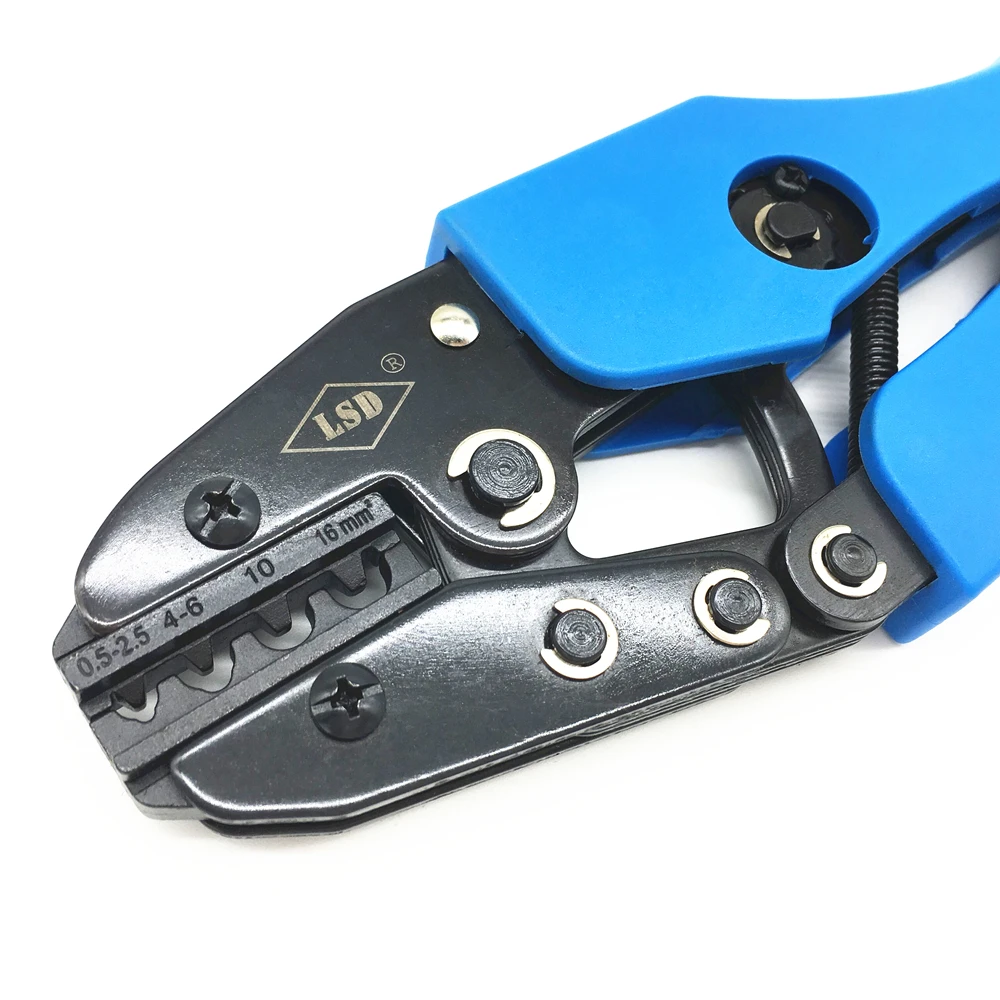 Hand crimping tools for non-insulated terminals AN-0516 cable lug ratchet crimping pliers 0.5-16mm2
