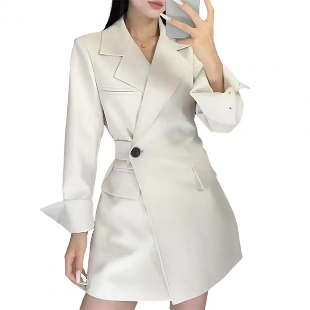

Spring Autumn Women Blazer All-match Casual Turn Down Collar Long Sleeve Suit Jacket For Women Outerwear Office Lady Blazers