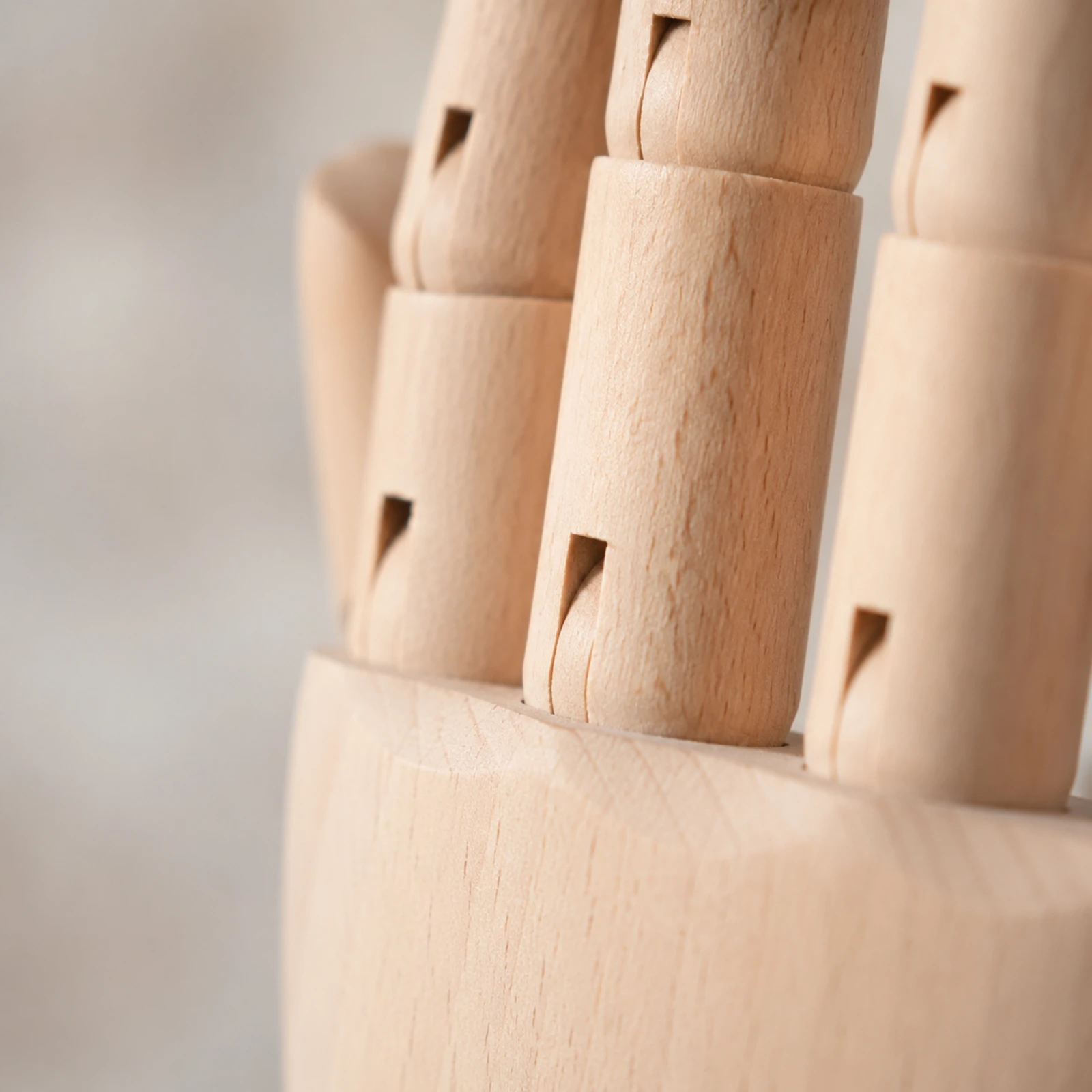 Wooden Articulated Hand Mannequin Freestanding Wooden Jewelry Display Hand Solid Wood Smooth Surface for Boutique Owners