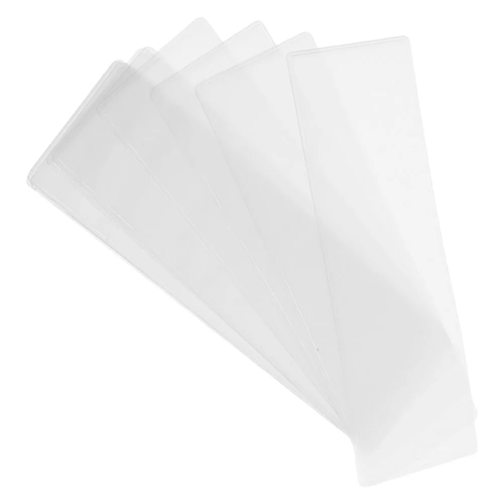 

15Pcs Clear PVC Bookmark Covers Transparent Sleeve Holder for Picture Protection Artwork DIY Craft Clear PVC Craft Bookmarks