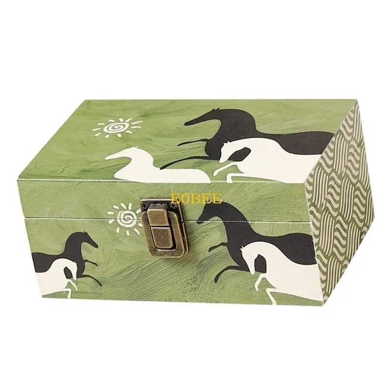 

E0BE Rust Resistant Jewelry Case Multifunctional Jewelry Box Texture