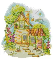 

Gorgeous little house Cross stich Kits Homfun Craft Cross Stich Painting Decorations For Home