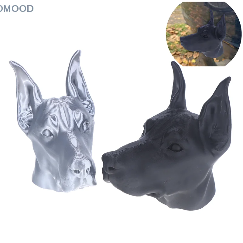 3D Printed Dog Shape Trailer Coupling Cover Cap Hitch Ball Cover for Rust Prevention & Hitch Decor