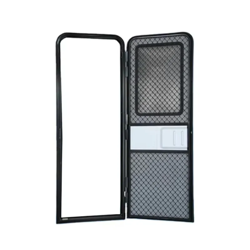 Wholesale 620*1750mm RV Caravan Trailer Camper Trailer Aluminum Frame Entry Door With Inner Screen Door and Mechanical Lock