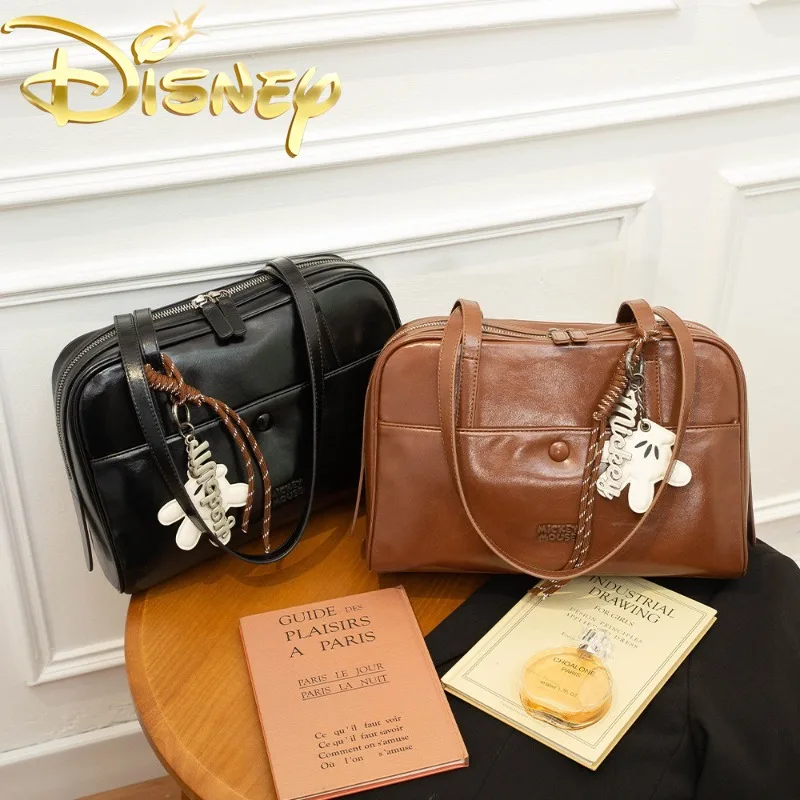 

Disney Mickey New Women's Handbag Luxury Brand Original Women's Shoulder Bag Large Capacity Cartoon Women's Bag High Quality