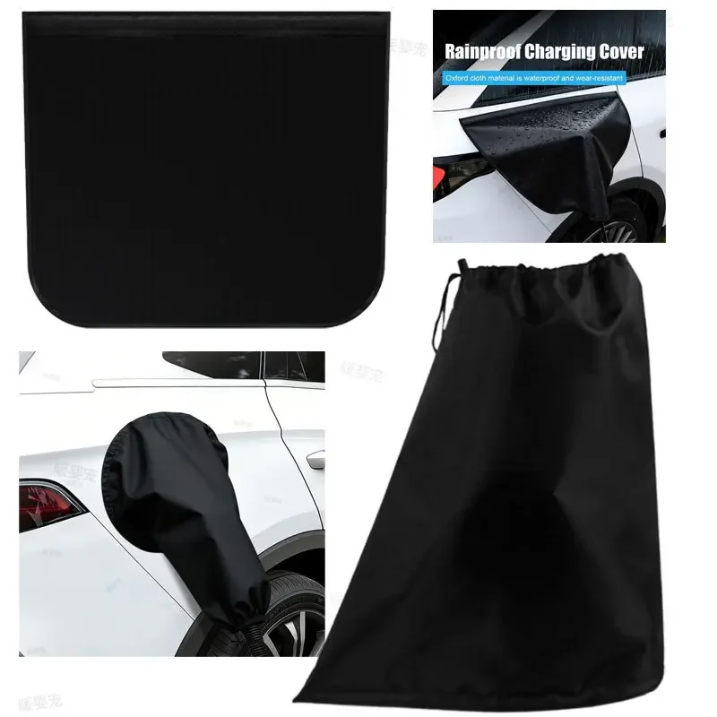 Wasserdichte magnetische EV-Ladesteckerabdeckung, langlebiger PVC-Regenschutz, staubdichter Schutz für Elektroauto-Ladestecker-Zubehör. – Detail 1