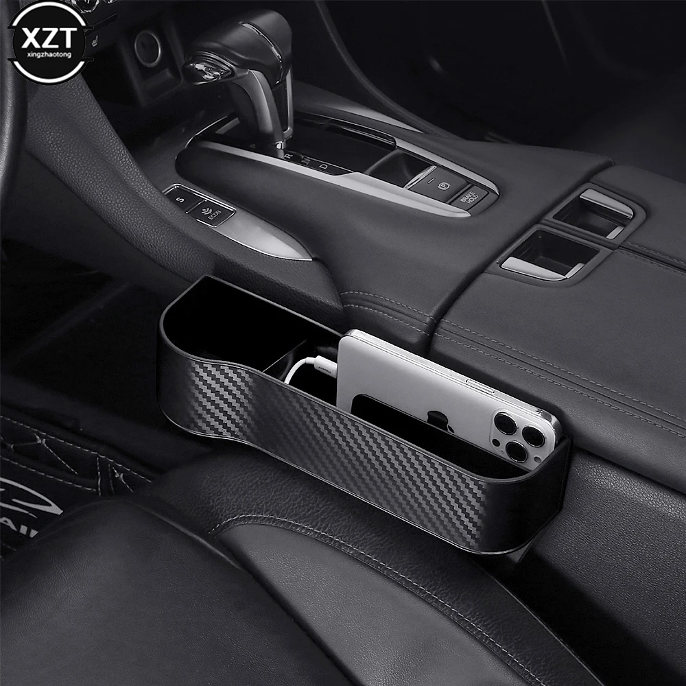 

1pcs Car Seat Gap Filler Organizer With Cup Holder Front Seat Console Side Pocket multifunctional Car Storage Box Car Accessory