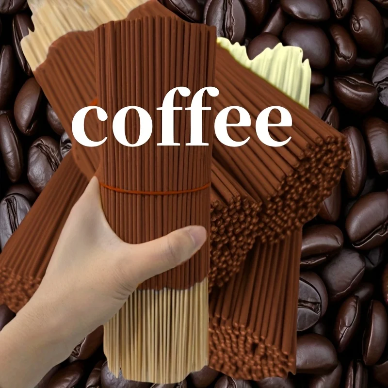 20/55/90/130 قطعة من أعواد رائحة القهوة الطبيعية - أعواد رائحة خشبية عالية الجودة لتنقية الهواء المنزلي والاسترخاء وغرفة اليوغا والمكتب وغرفة الشاي - مثالية لملحقات بار القهوة في عيد الميلاد وعيد الفصح وما إلى ذلك