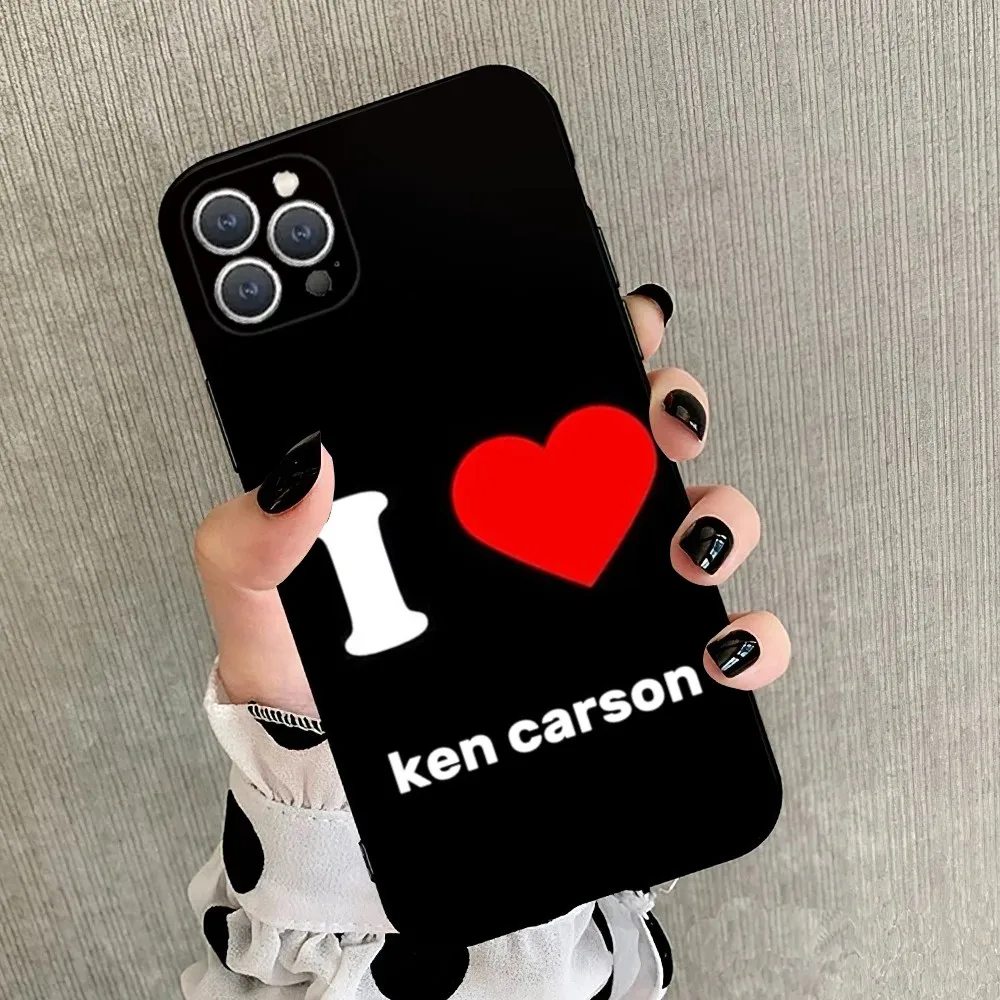 Ken Carson Phone Case For iPhone 15,14,13,12,11,Plus,Pro Max,XS,X,XR,SE,Mini,8,7 Soft Silicone Black Cover