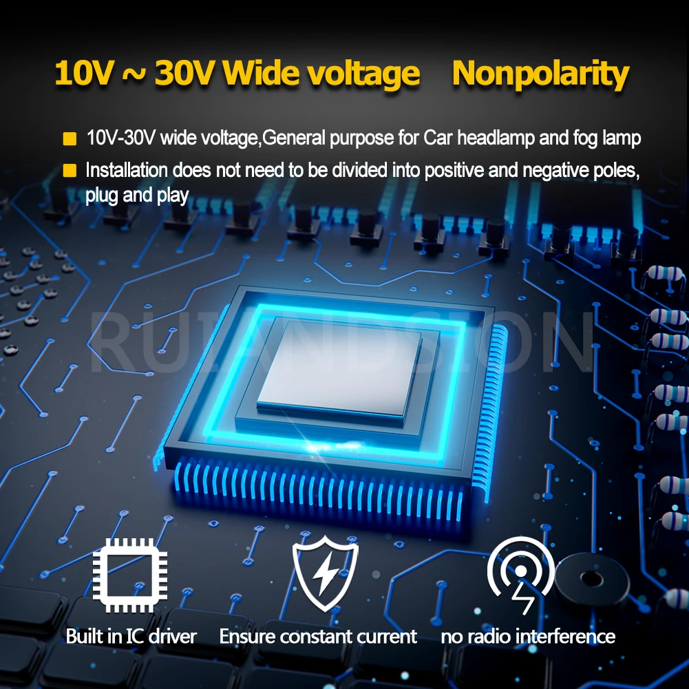 H3C H7 H8 H9 H11 المصابيح الأمامية لسيارة CANBUS 7 واط عالية الطاقة السيارات الشاحنات دراجة نارية أضواء 6500 كيلو العنبر السيارات LED كشافات #2