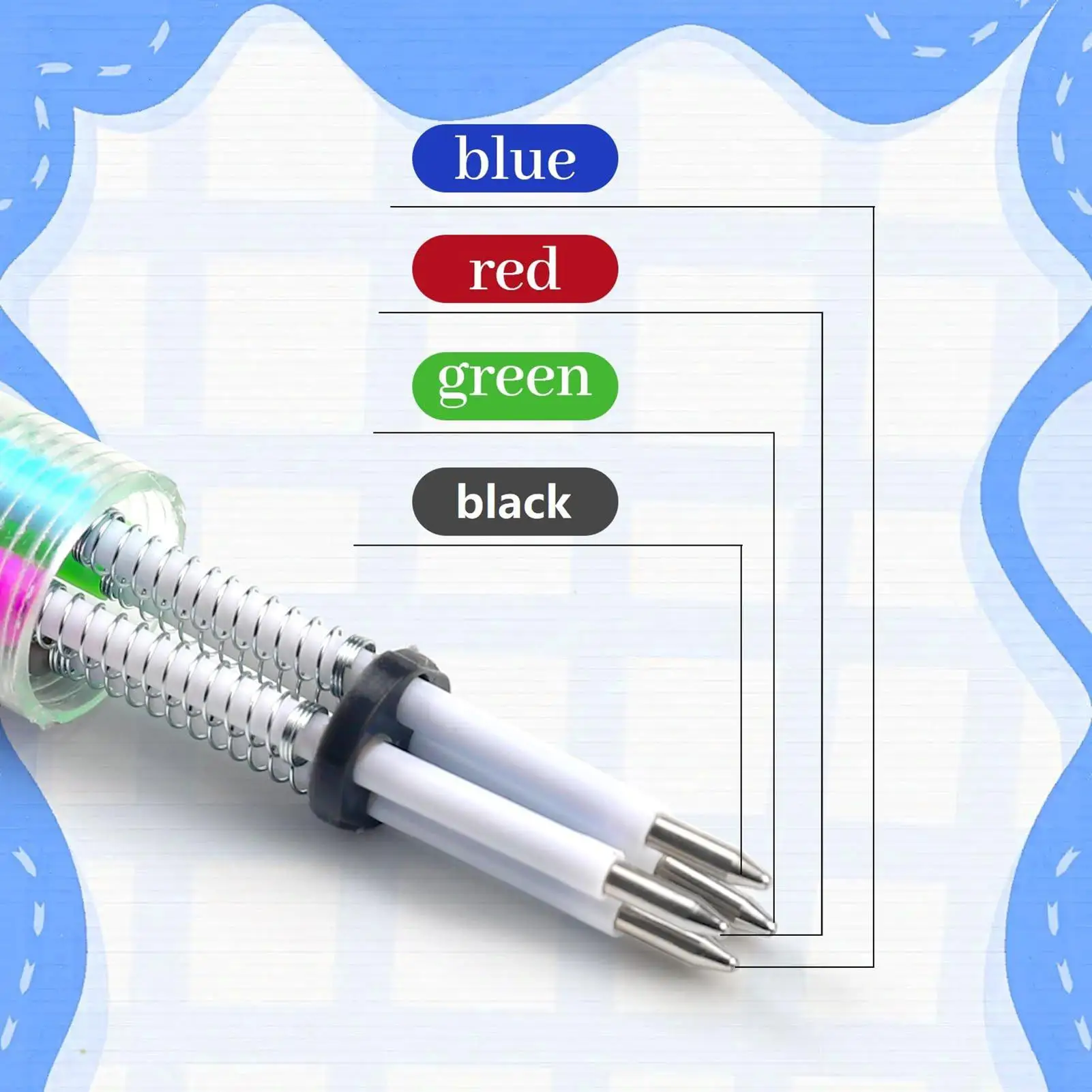 

Gel Ink Pens 4-Color Cartoon Gel Pens Multicolor 10 Pieces Smudge-Proof Ergonomic Grip Cute Stationery For Smooth Writing