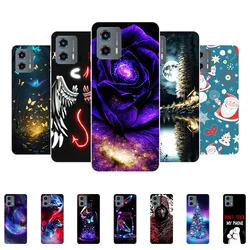 For Moto G 5G 2023 Case Silicone Soft Flower Wolf Black Bumper Case for Motorola Moto G 5G 2023 MotoG 5G 2023 Back Cover