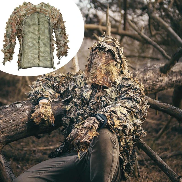 Ghillie Suit Breathable Ghillie Suit For Turkey Hunting Camouflage Suit  Camouflage Material For Jungle Hunting And Halloween - AliExpress 18