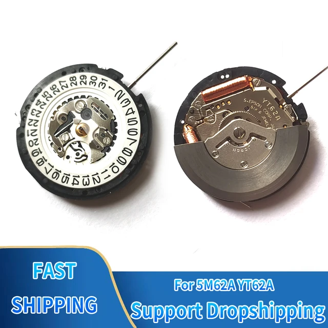 1PCS YT62A Watch Movement date at 3 Single Calenda Movement Replace For Seiko 5M62A KINETIC Movement Watch Repair Accessories AliExpress