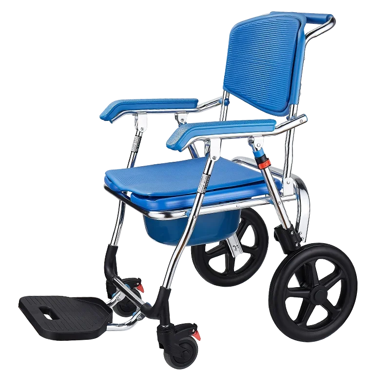 Wheeled Chair Paralysis Elderly Bath Chair Waterproof Wheelchair Multi-Function Shift Machine Toilet Toilet Care Chair