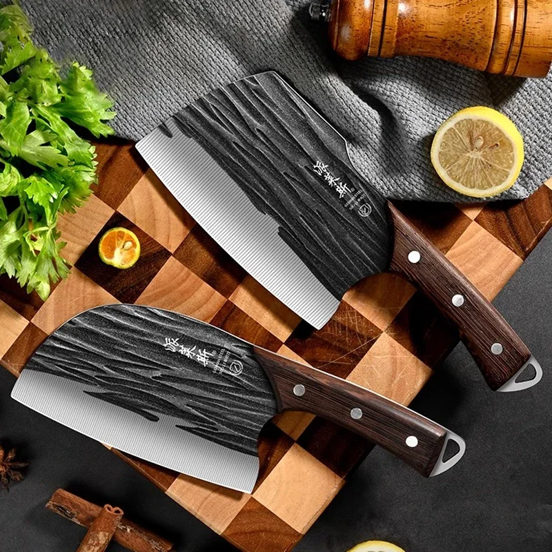 2024 New seiko kitchen knife, kitchen hand forging cutting knife dual-purpose knife. Kitchen knife knife for cutting small bones